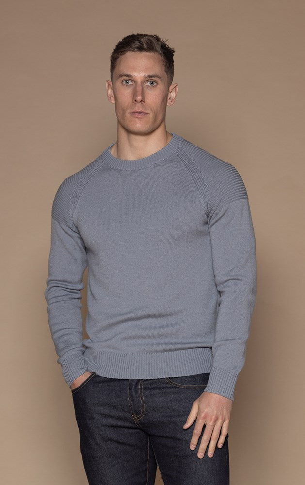 7 GAUGE MERINO CREW - CLEARANCE