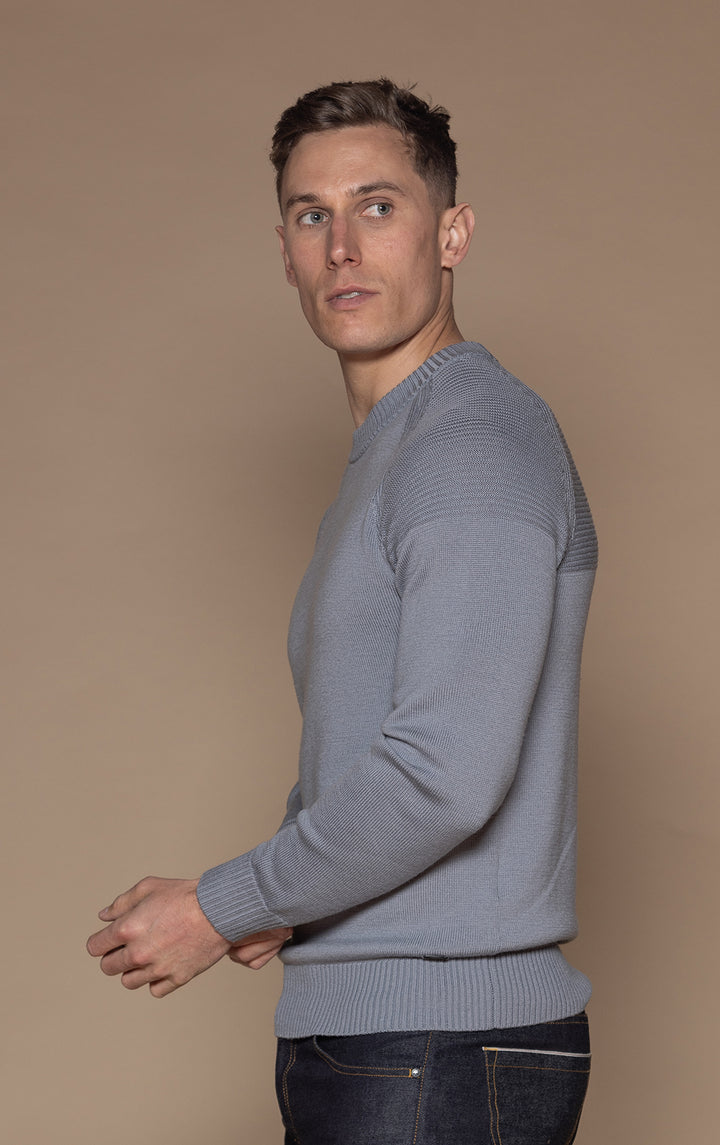 7 GAUGE MERINO CREW - CLEARANCE