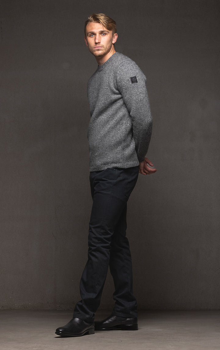 3GG LAMBSWOOL TWEED CREW