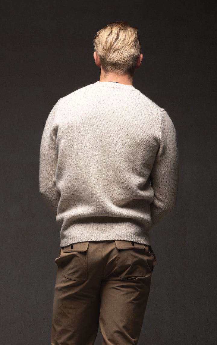 3GG LAMBSWOOL TWEED CREW