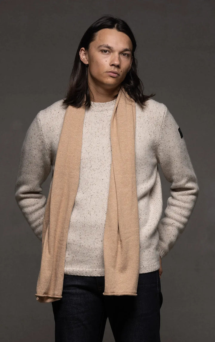 3GG LAMBSWOOL TWEED CREW 0