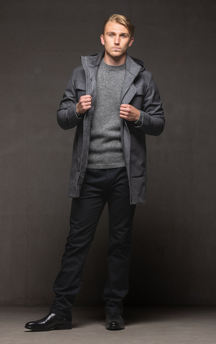 3GG LAMBSWOOL TWEED CREW