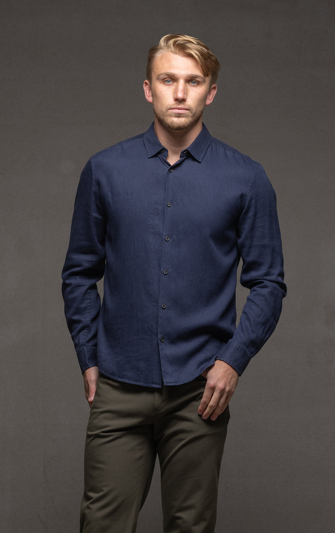 HEMP TENCEL LAUNDERED SHIRT