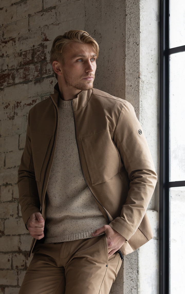 3GG LAMBSWOOL TWEED CREW