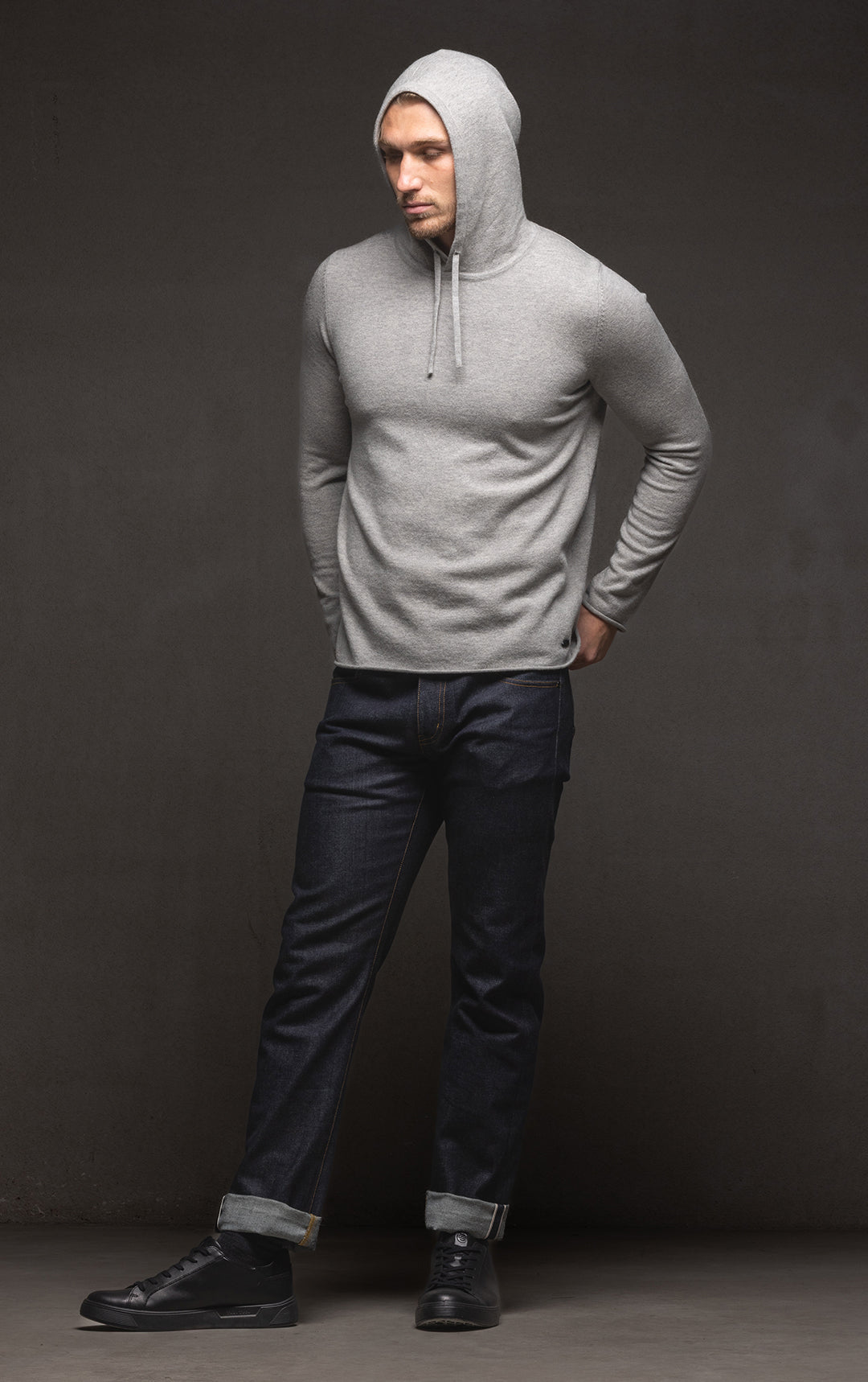 12GG BRUSHED MERINO HOODY