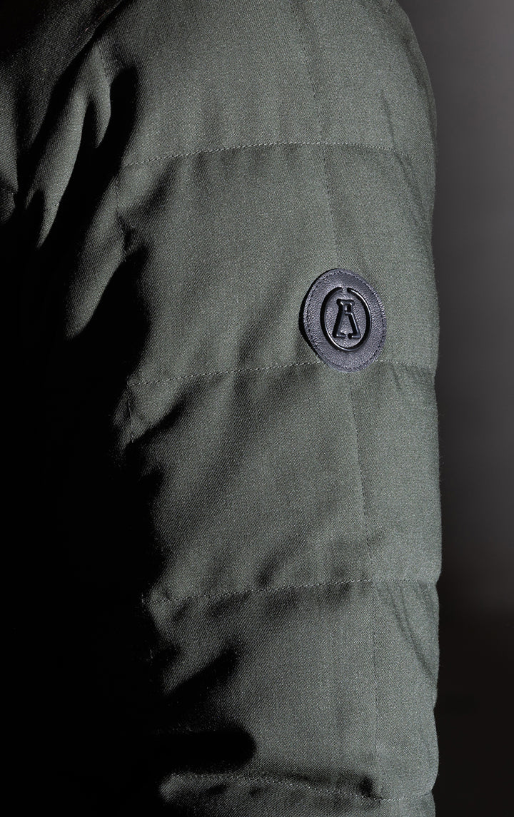 WOOL BLEND QUILTED SHACKET