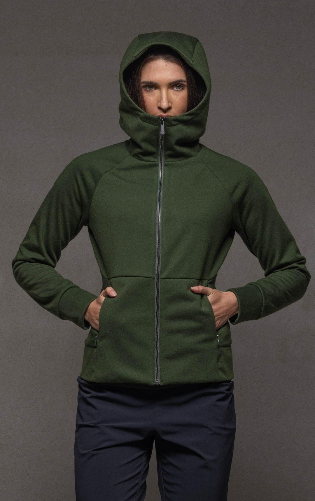 LAMINATED SOFTSHELL HOODY - CLEARANCE
