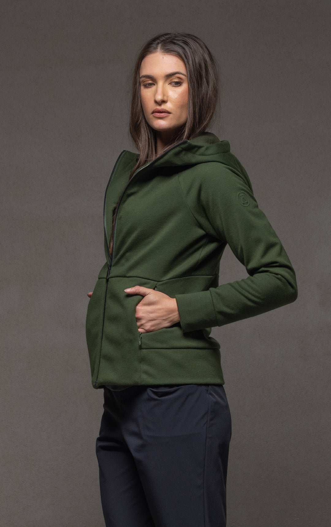 LAMINATED SOFTSHELL HOODY - CLEARANCE