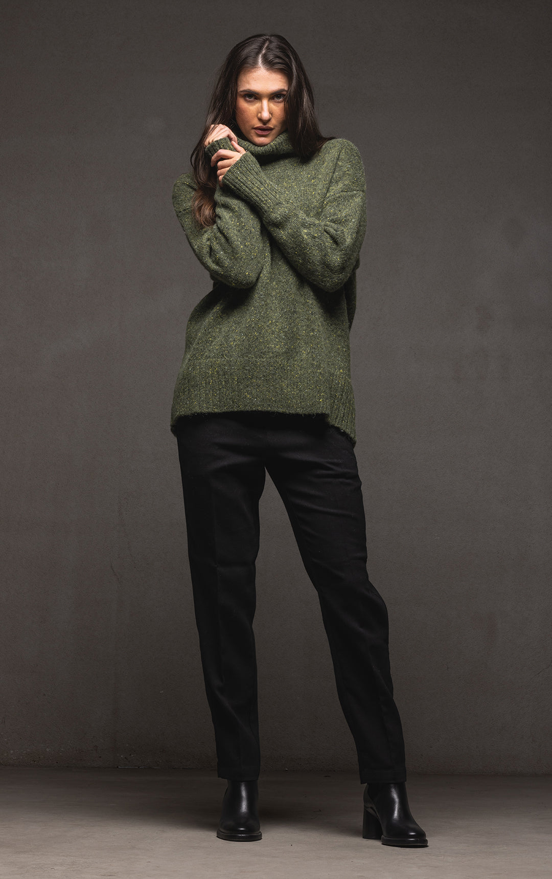 3GG MERINO ALPACA BLEND TURTLENECK