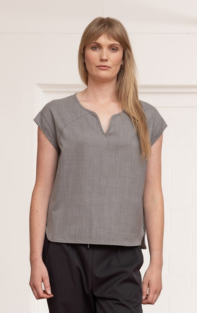 WOOL BLEND RAGLAN TOP - CLEARANCE
