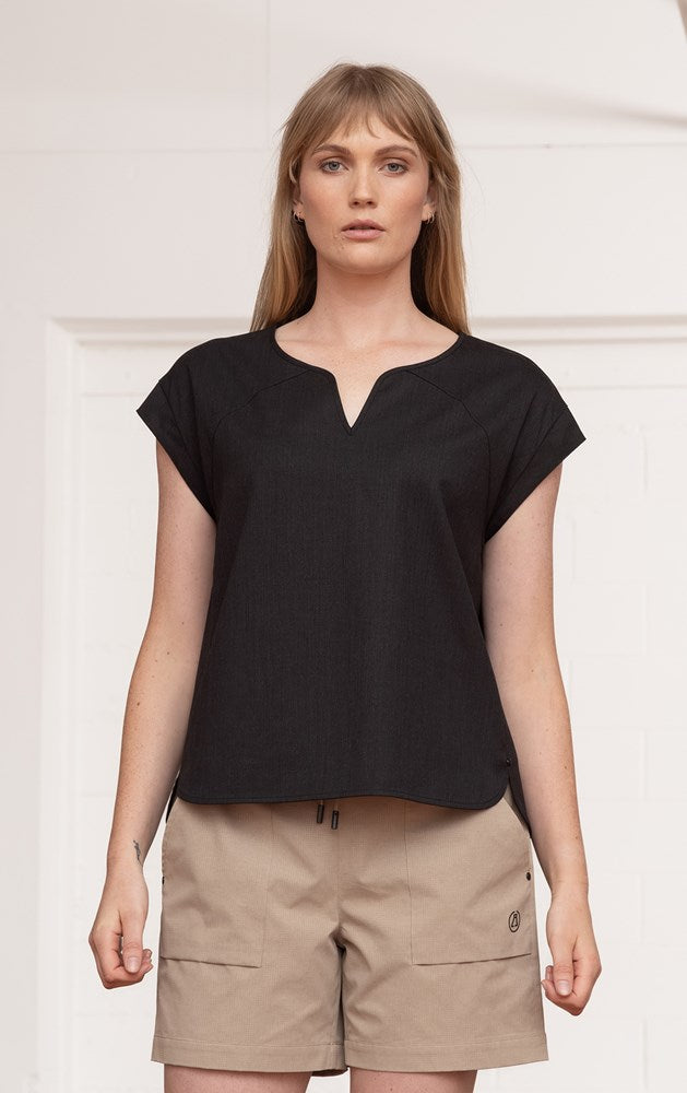 WOOL BLEND RAGLAN TOP - CLEARANCE