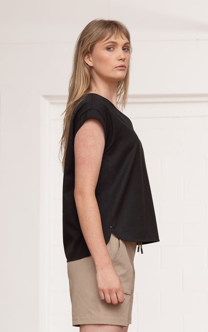WOOL BLEND RAGLAN TOP - CLEARANCE