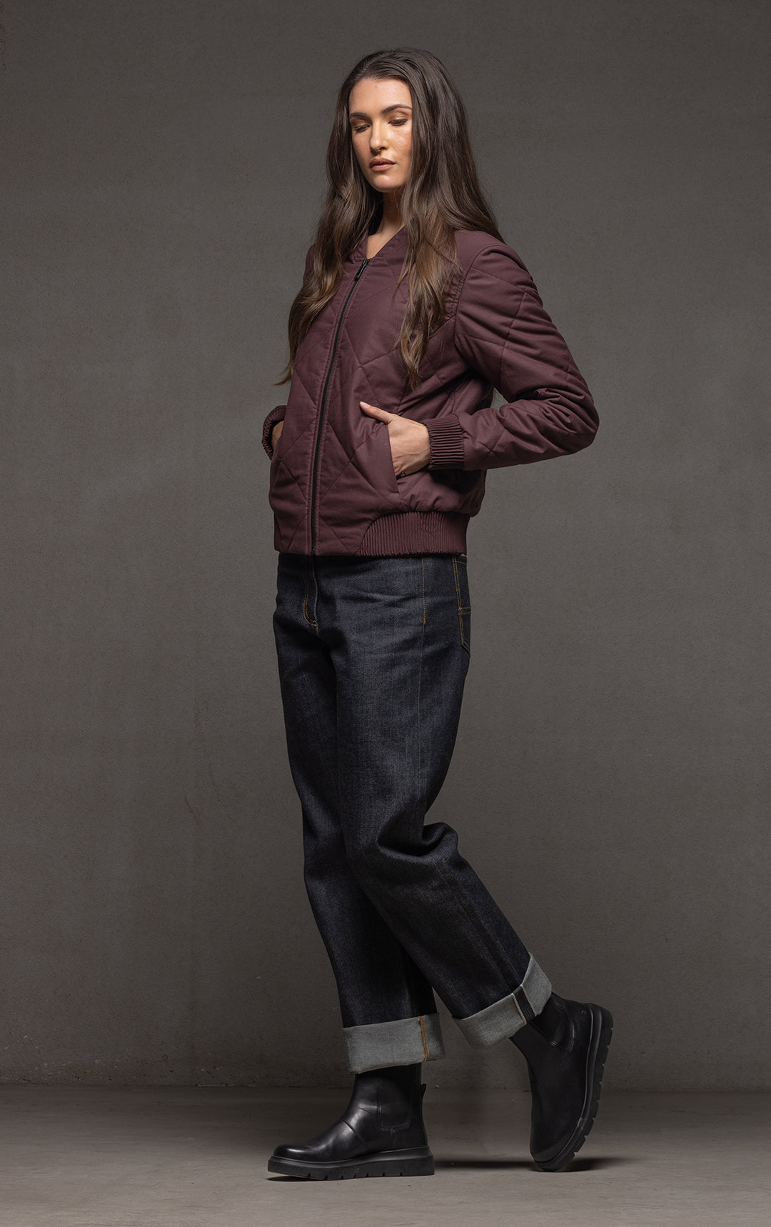 QUILTED BOMBER - CLEARANCE