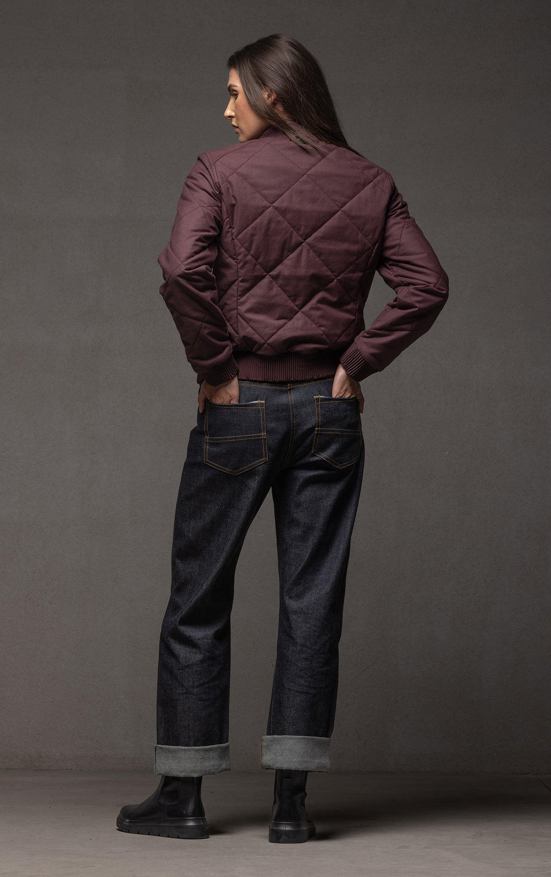 QUILTED BOMBER - CLEARANCE
