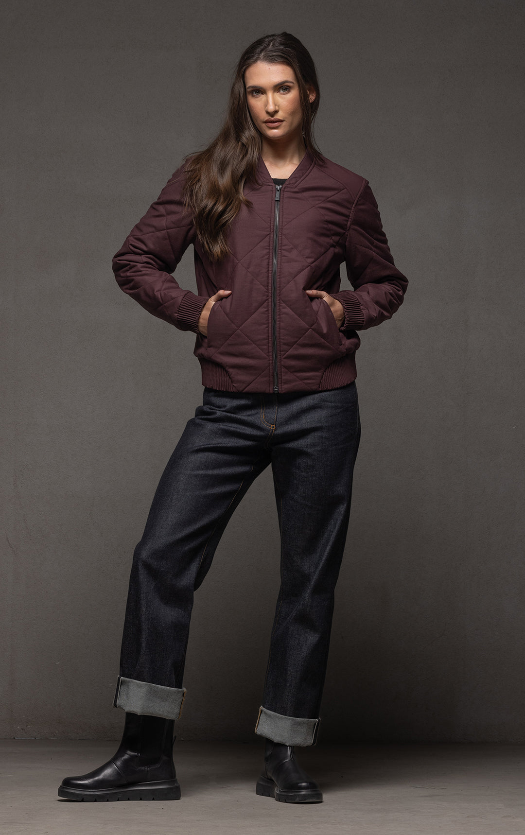 QUILTED BOMBER - CLEARANCE
