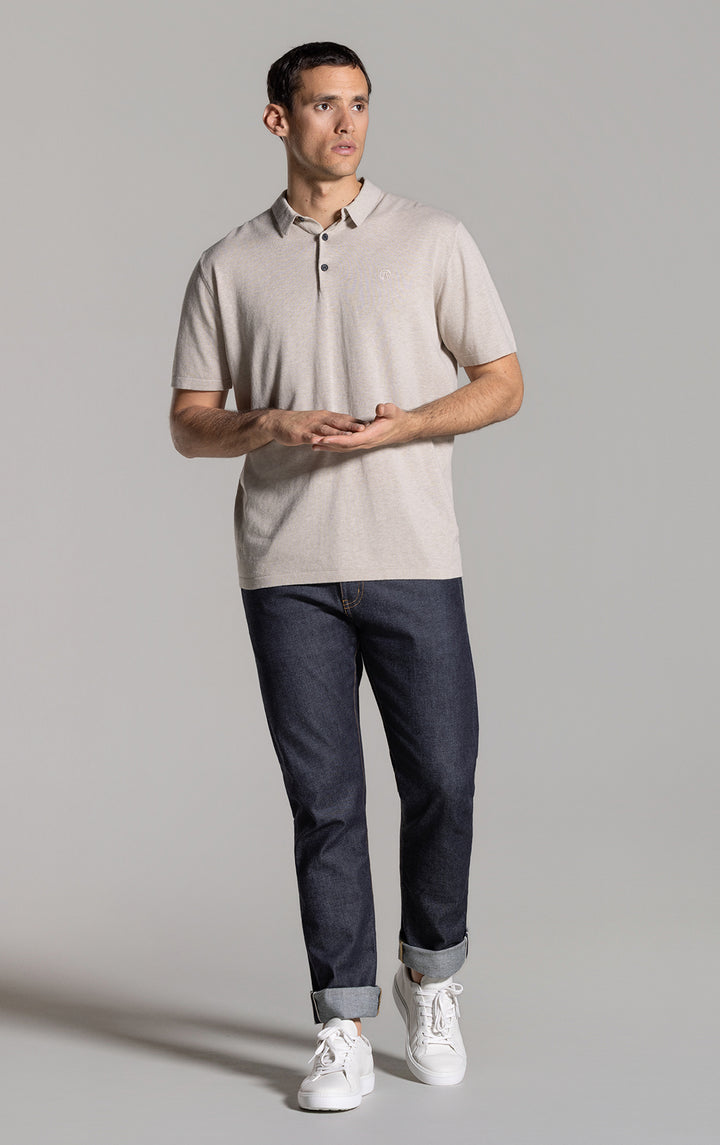 14GG COTTON LINEN POLO