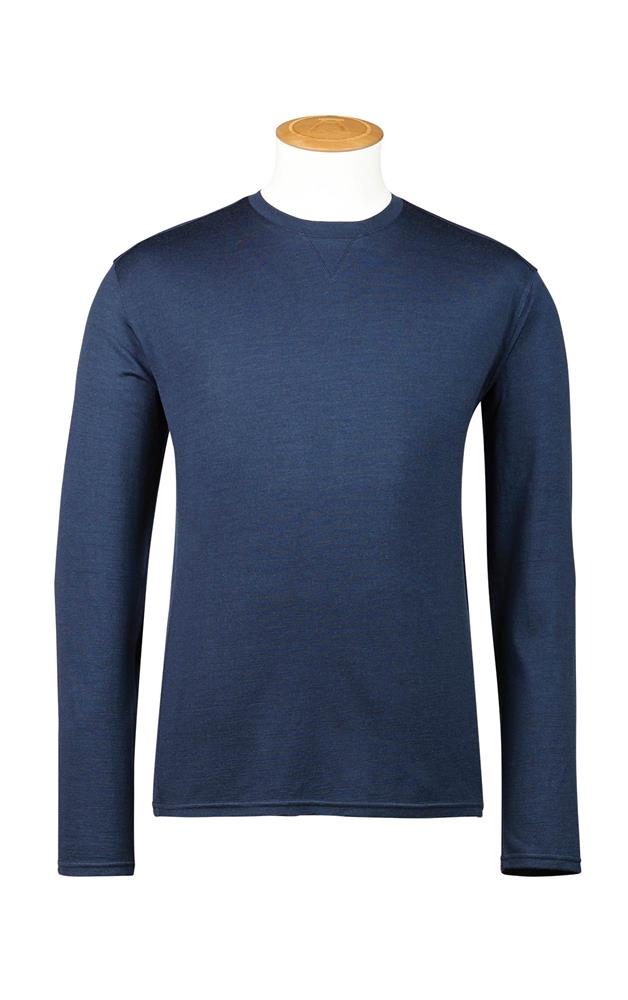 180GSM SINGLE JERSEY MERINO LS CREW - CLEARANCE
