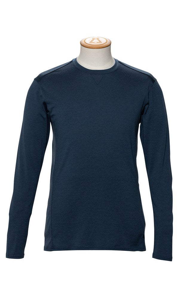 180GSM SINGLE JERSEY MERINO LS CREW - CLEARANCE