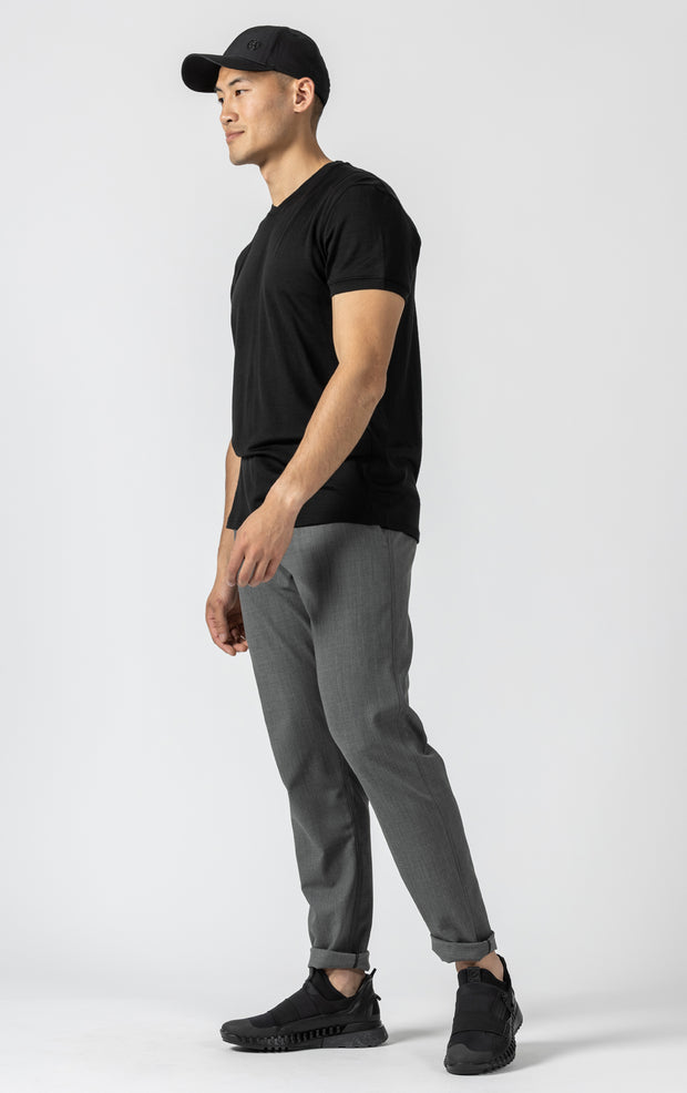 WOOL BLEND SLIM LEG TROUSER