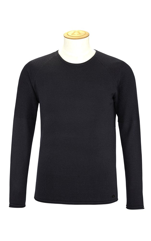 14 GAUGE MERINO LONG SLEEVE CREW - CLEARANCE