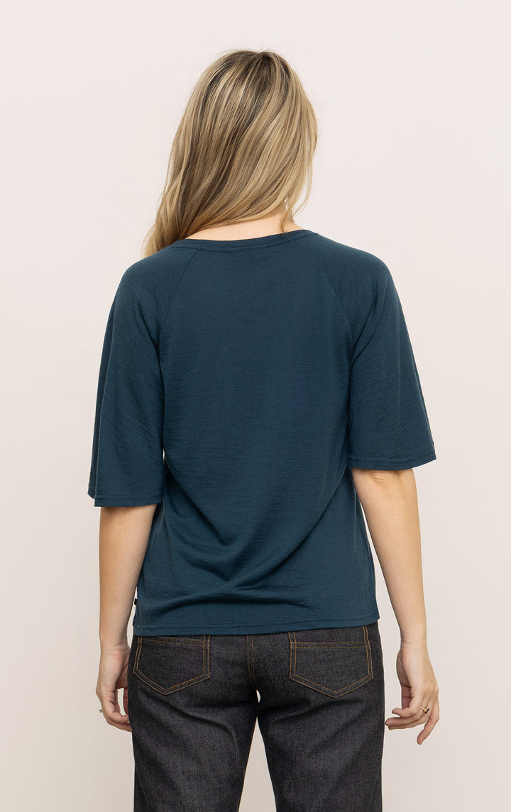 180G MERINO FLUTTER SLEEVE TEE