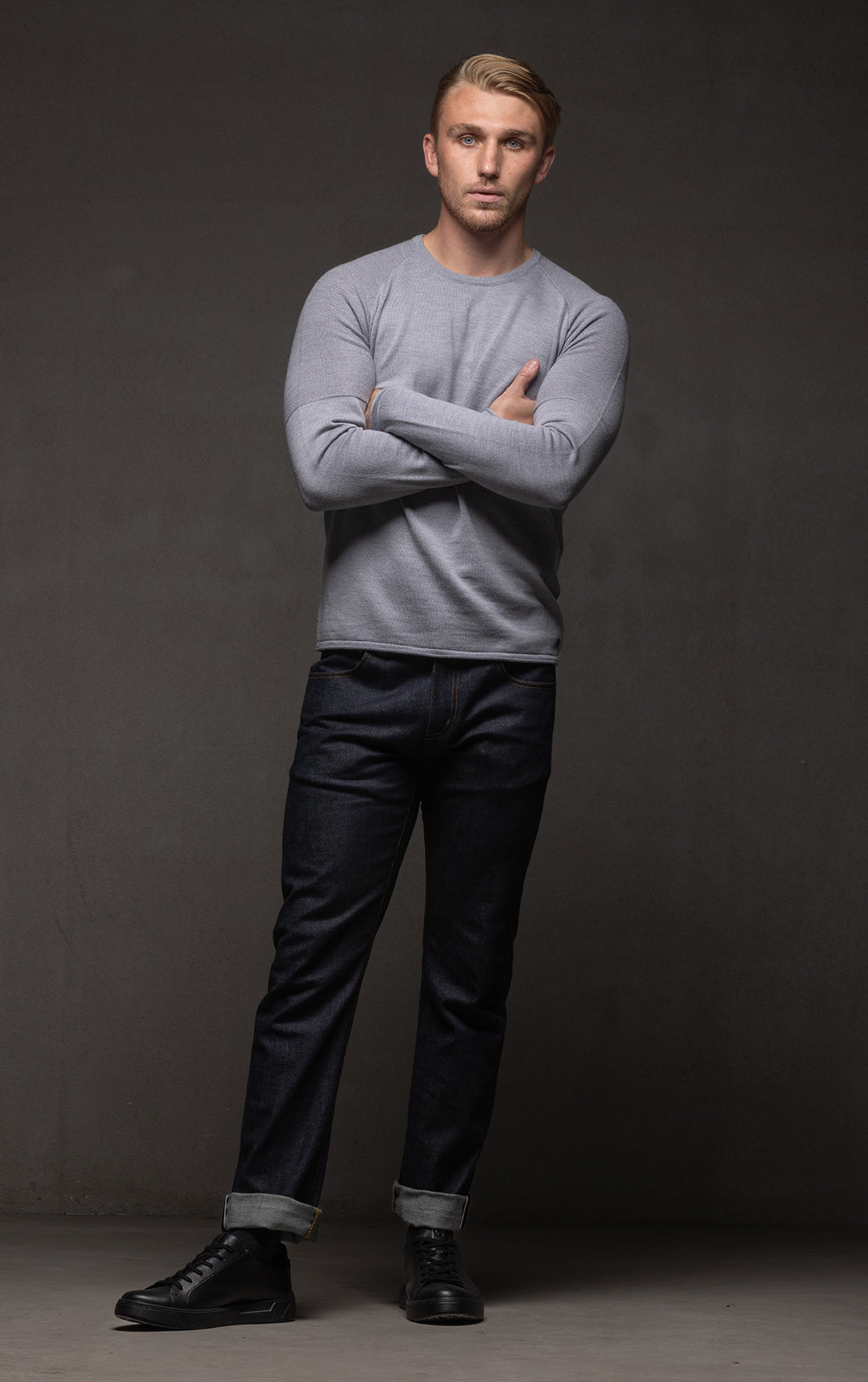 14 GAUGE MERINO LONG SLEEVE CREW