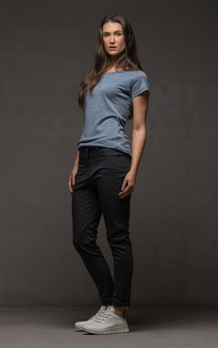 180GSM MERINO CAP SLEEVE TEE