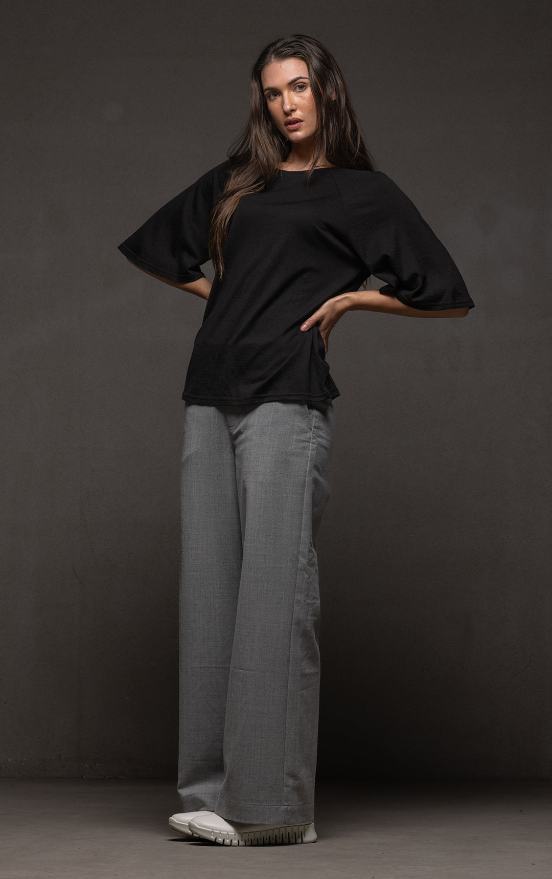180G MERINO FLUTTER SLEEVE TEE