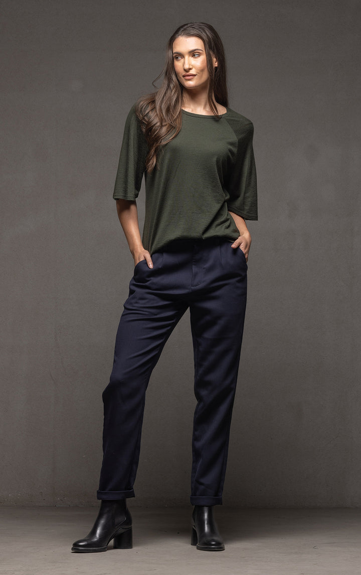 180G MERINO FLUTTER SLEEVE TEE