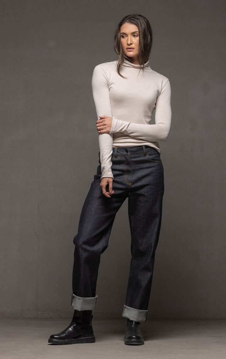 14GG COTTON SILK TURTLENECK