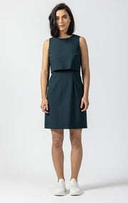 WOOL BLEND SHIFT DRESS - CLEARANCE