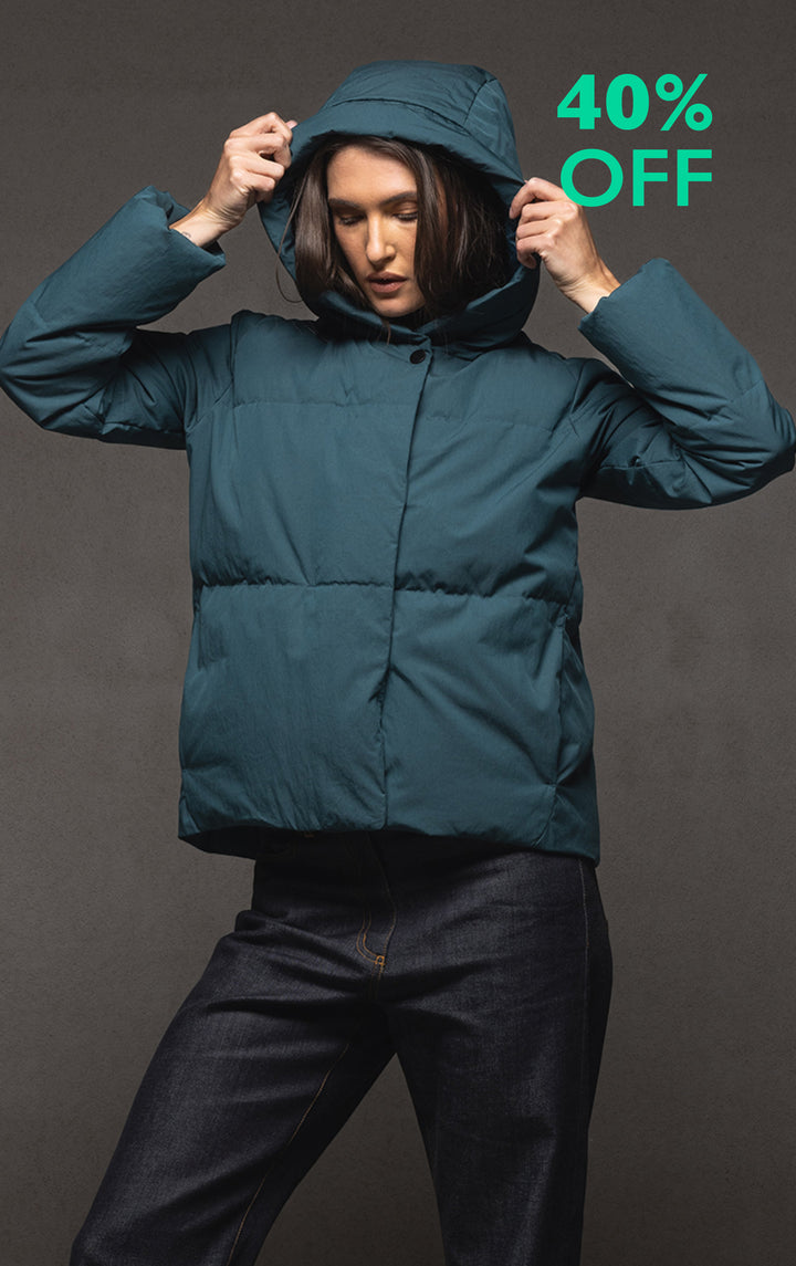 HOODED DOWN JACKET