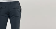 WOOL BLEND SLIM LEG TROUSER