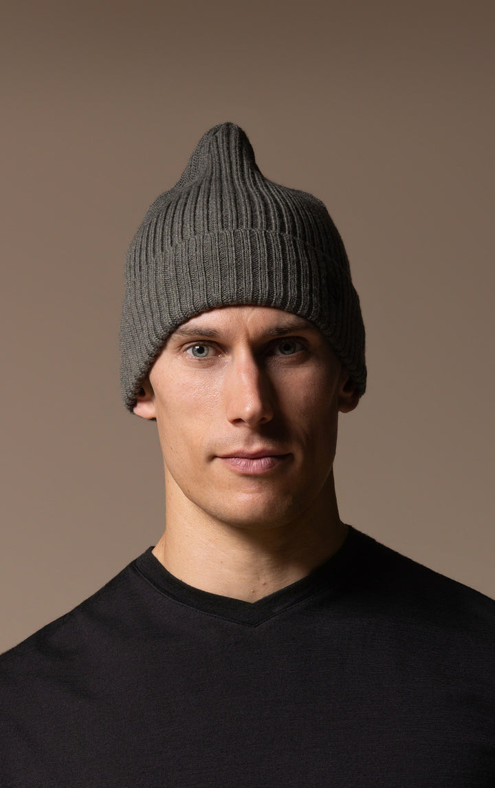 RIB KNIT BEANIE