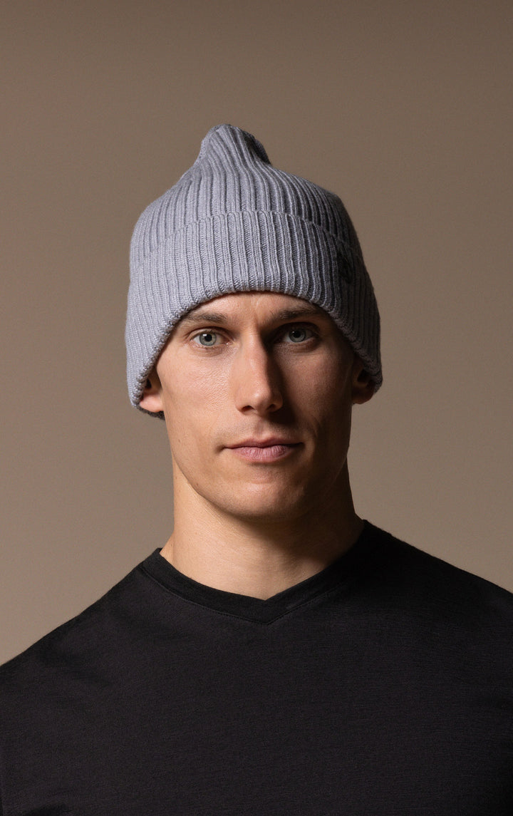 RIB KNIT BEANIE