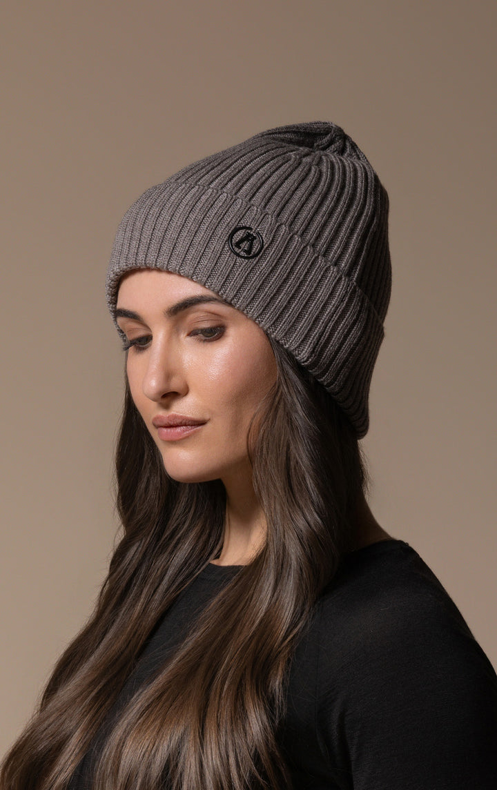 RIB KNIT BEANIE