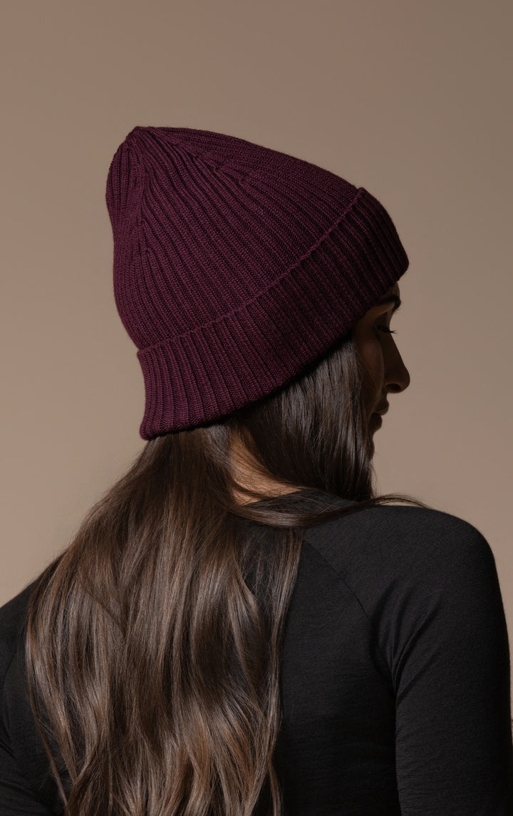 RIB KNIT BEANIE