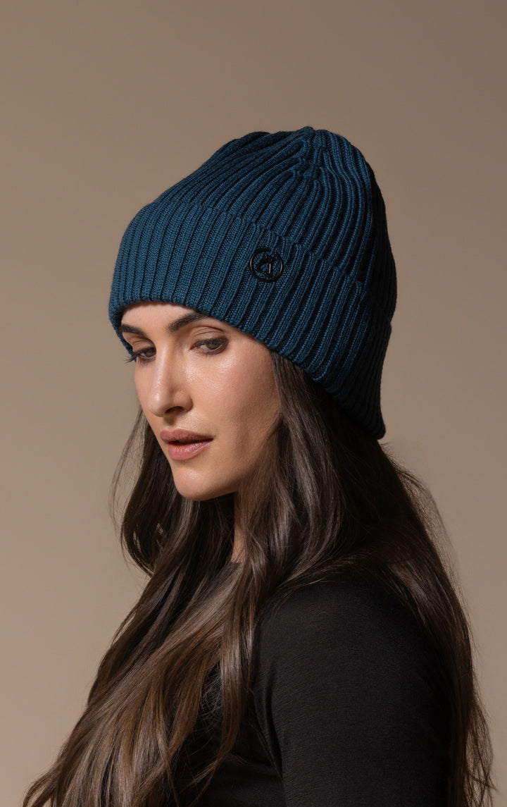 RIB KNIT BEANIE