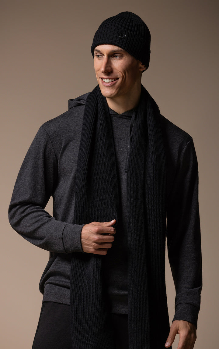 MERINO RIB SCARF