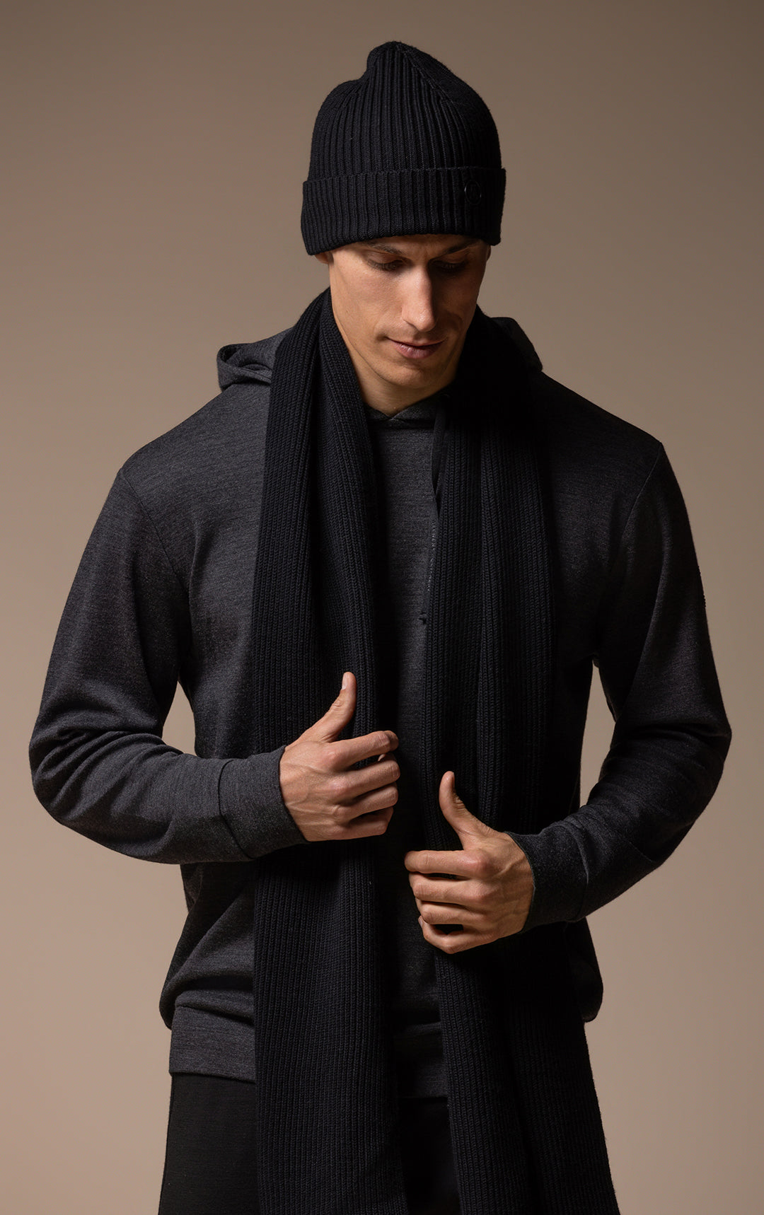 MERINO RIB SCARF