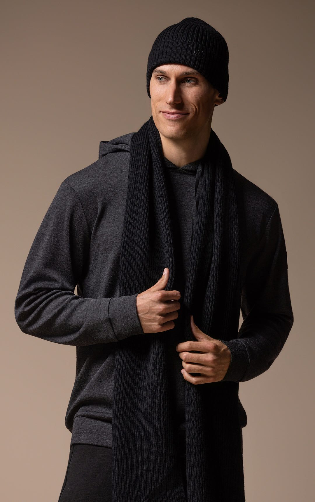 MERINO RIB SCARF
