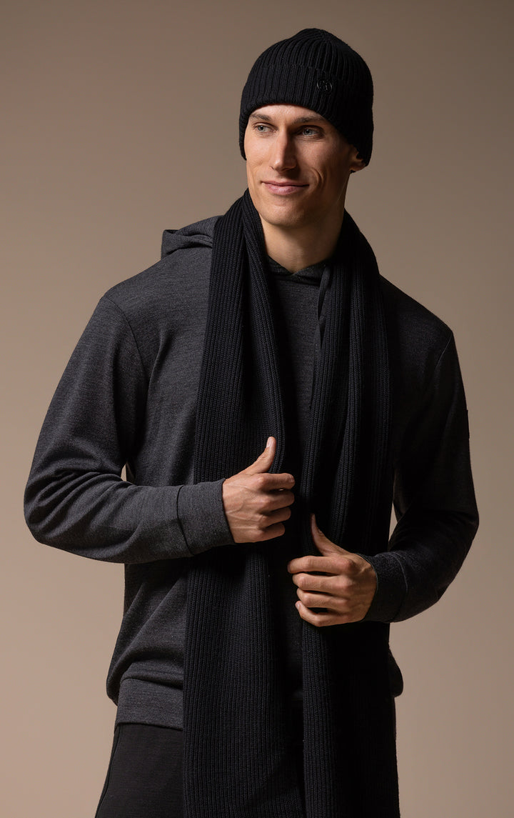MERINO RIB SCARF
