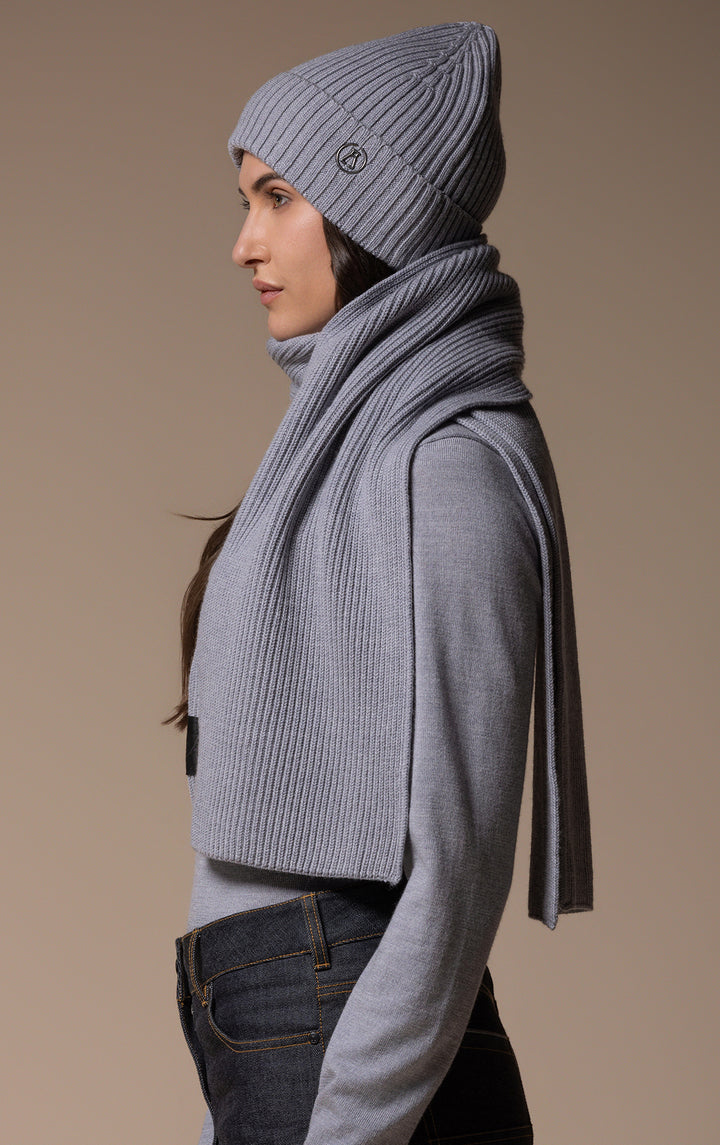 MERINO RIB SCARF