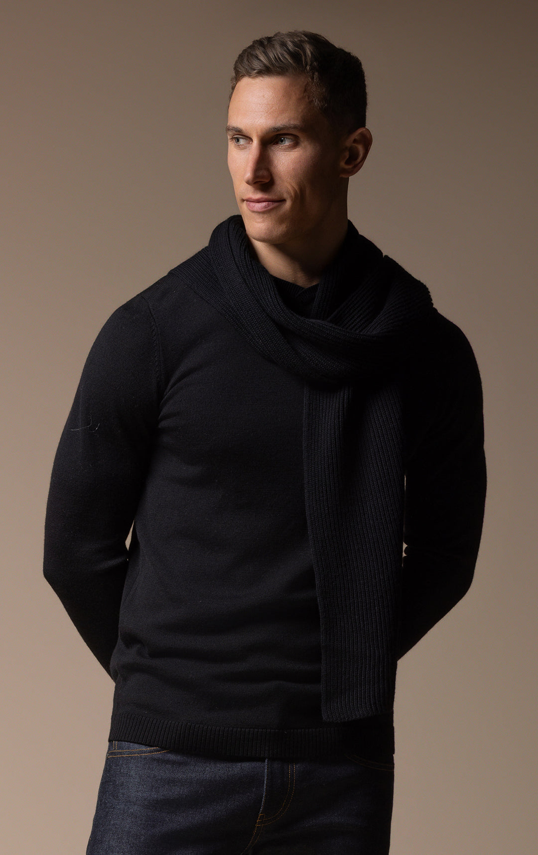 MERINO RIB SCARF