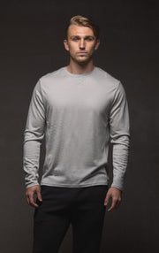 180GSM SINGLE JERSEY MERINO LS CREW