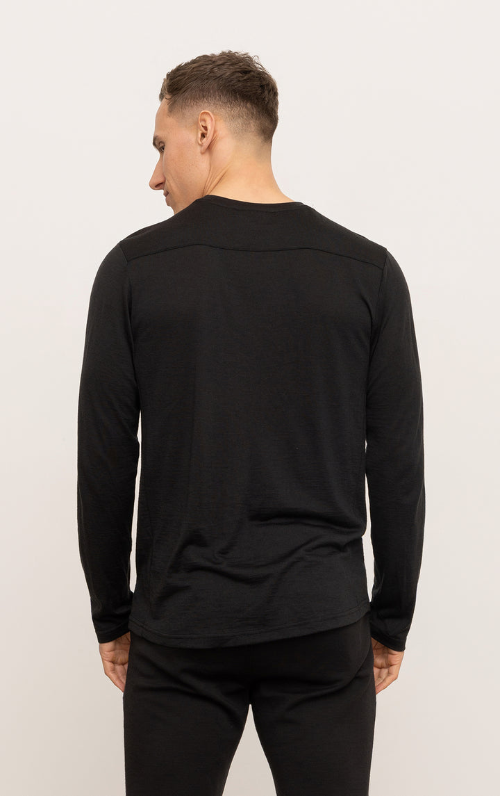 180GSM SINGLE JERSEY MERINO LS CREW