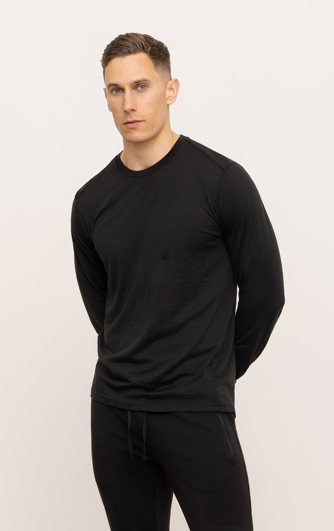 180GSM SINGLE JERSEY MERINO LS CREW