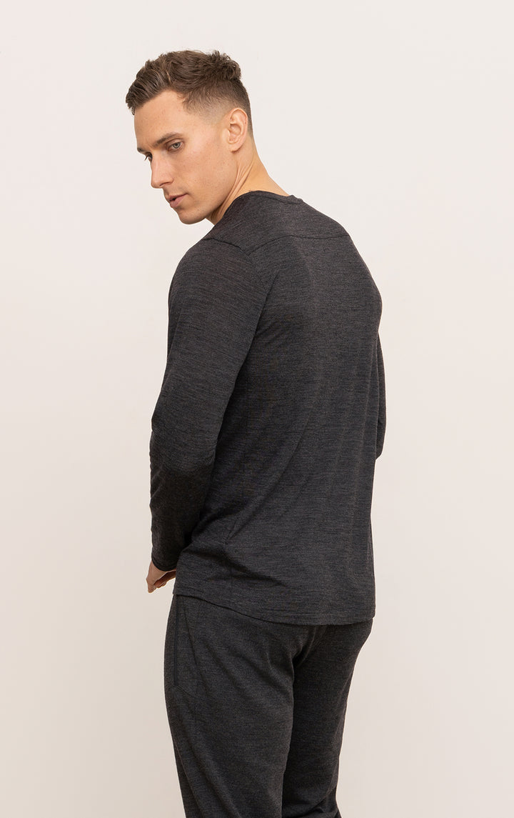 180GSM SINGLE JERSEY MERINO LS CREW