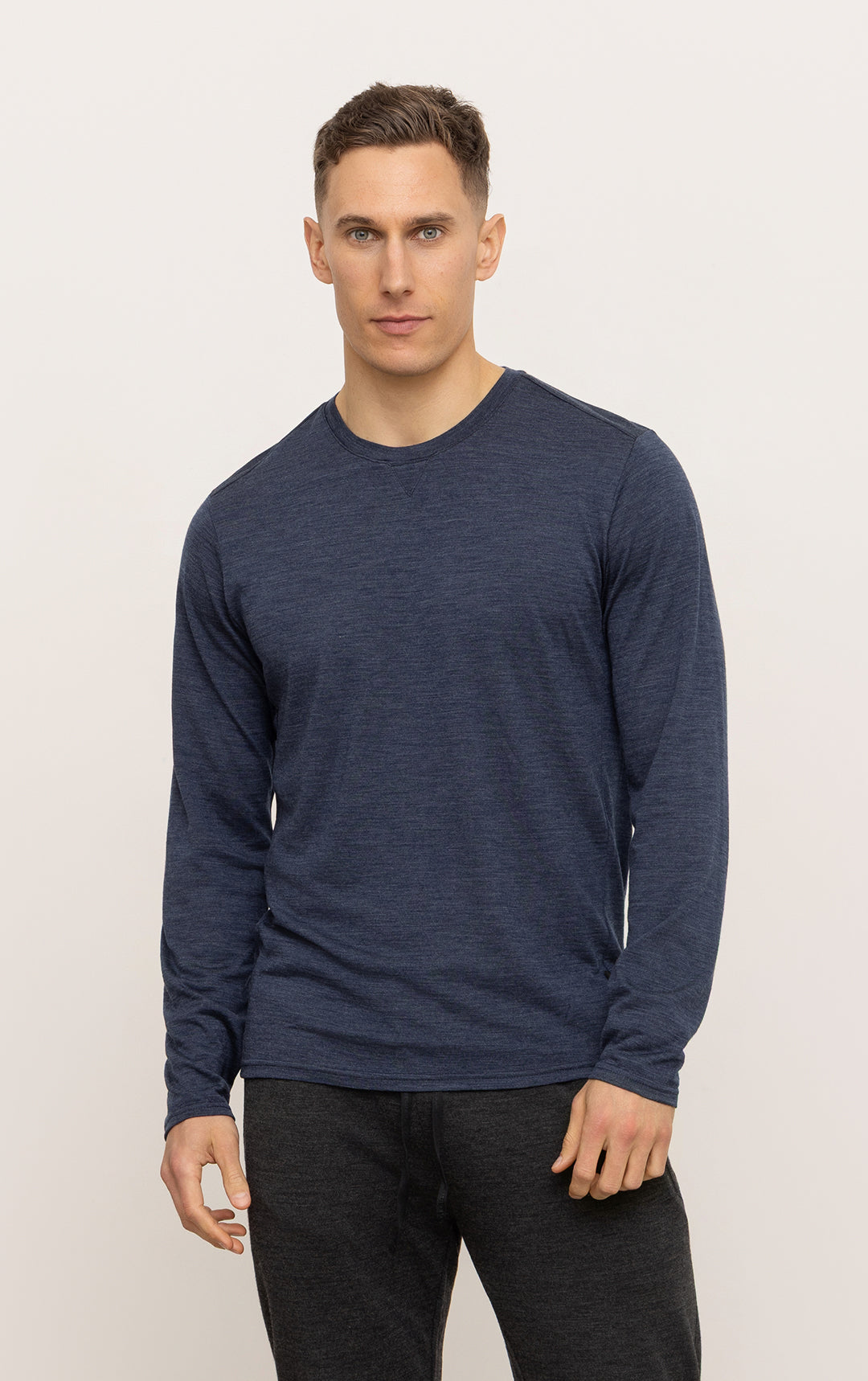 180GSM SINGLE JERSEY MERINO LS CREW