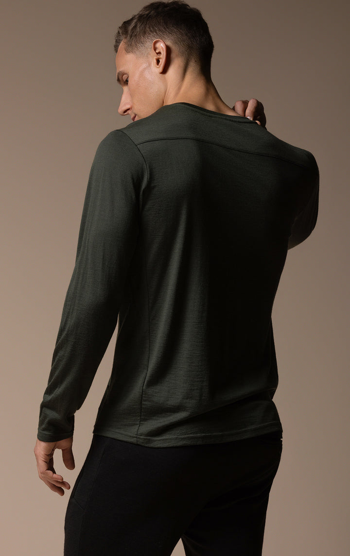180GSM SINGLE JERSEY MERINO LS CREW